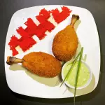 Coxa de frango com creme