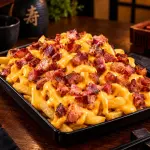 Batata, cheddar e bacon.