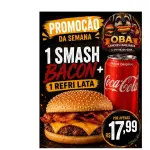1 SMASH BACON + 1 REFRI LATA