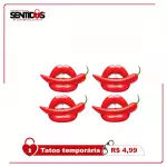 Tatoo Temporária Boca Apimentada