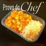 *Frango com quiabo e arroz integral