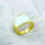 Gold&White Stone Ring