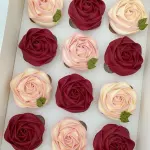 Cupcakes flowers 12 unid