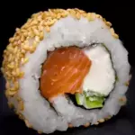 sake en ciboulette o sésamo