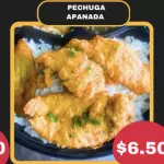 Pechuga pollo apanada