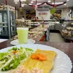 Omelete de Peito de Perú e queijo