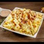 batata mussarela e bacon