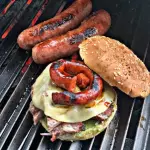 Hamburgue de Arrachera con Chistorra