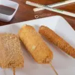 Kushiage de quesos