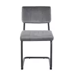 Silla Cesca negro pana gris