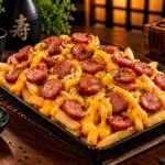 Batata, Cheddar e calabresa.