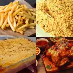 Frango c/ fritas e salpicão