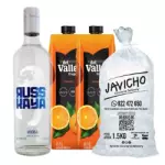 Combo Vodka Russkaya natural 750ml