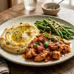 Purê de Batata-Doce, Frango ao Sugo