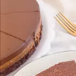 Torta Brownie Caramelo e Chocolate