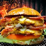 HAMBURGUESA DOBLE POLLO
