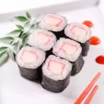 Hossomaki Kani com cream cheese
