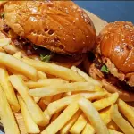 combo dois Smash Burger+frita média