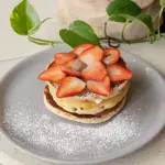 Pancakes de Nutella y fresas