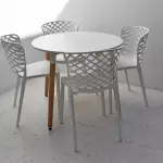 Mesa 90cm nordica + 4 Calegari