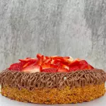 Mostachón fresas con nutella