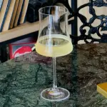 Taça de vinho branco