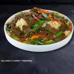 Tallarin con "CARNE DE RES"