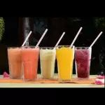 Jugo de fresa con leche