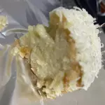 bolo gelado pedaço coco