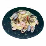 Pasta con Mariscos Salteados