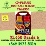COMPLEPACK MOZTAZA+KETCHUP TRAVERSO