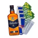 Ballatines 12 ano c/red bull