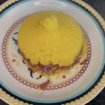Cuscuz com carne seca recheado