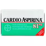 CARDIOASPIRINA 81 MG 30 TABLETAS