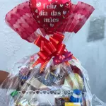 Cesta Café da manhã vermelha