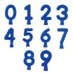 Vela Número (na cor Azul)