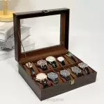 Organizador relojes madera