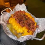 Batata Frango, cheddar e bacon