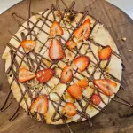Focaccia de Nutella y Fresas
