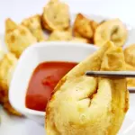 Wanton relleno de camarones