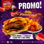 Pizza flamin hot 4 boneless + coca