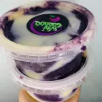 Açaí no pote com leite c