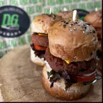 Mini hambúrguer vegetariano