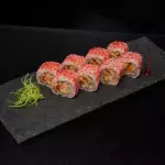 Uramaki de salmão empanado (8 UND)