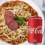 Combo Espaguete Calabresa +Coca Cola