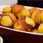 MD de mandioca recheado com queijo