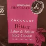 Monedas de chocolate 85% cacao sin azucar