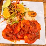 Camarones c/ tocino y queso