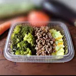 Picadinho de Chuchu Carne Brócolis