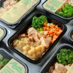 (P) Frango Purê de B. Doce e Legumes